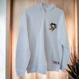 Mens New NHL Budweiser Pittsburg Penguins White Hoodie Size L